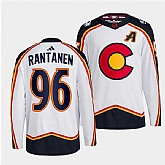 Men's Colorado Avalanche #96 Mikko Rantanen White 2022-23 Reverse Retro Stitched Jersey Dzhi,baseball caps,new era cap wholesale,wholesale hats